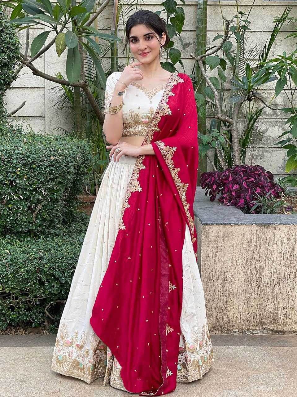 Chinon Embroidered Lehenga - MYLUXURY LANE ENTERPRISE
